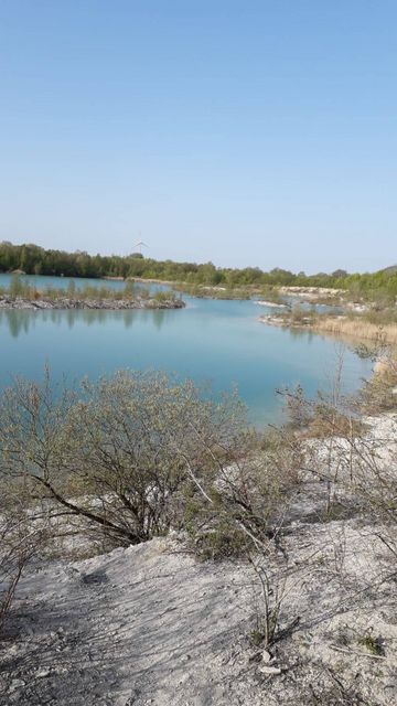 Dyckerhoff-See, auch genannt "Blaue Lagune" in Beckum.