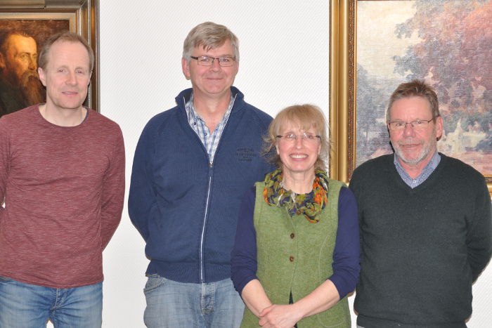 Der neue Vorstand des BUND Warendorf nach der Jahreshauptversammlung 2018.