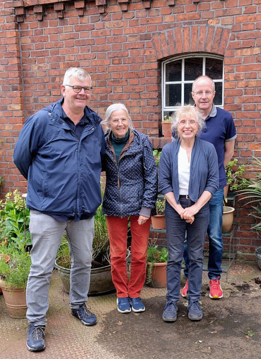Der 2026 neu gewählte Vorstand des BUND Warendorf: (v.l.n.r.) Reinhard Sommer, Ruth Spiegel, Hiltrud Brüggemann, Adre Radojewski